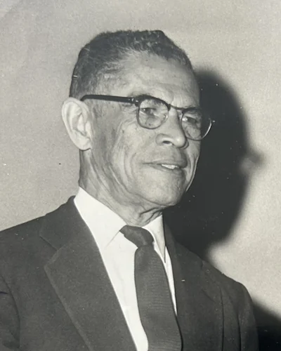 Bro. Frank J. Hutchings, Sr., founding president, 1949 of Epsilon Beta Lambda Chapter.
