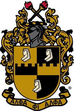 The coat of arms of Alpha Phi Alpha Fraternity, Inc.