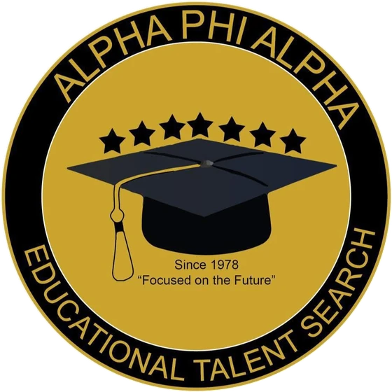 The Educational Talent Search mark: a mortarboard beneath seven stars, ringed by the words Alpha Phi Alpha, Educational Talent Search, and carrying the line Since 1978, Focused on the Future.
