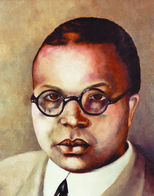 Painted portrait of Jewel Vertner Woodson Tandy, a founder of Alpha Phi Alpha Fraternity, Inc.